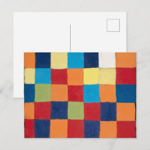 "Qu 1" Farbkarte   Paul Klee   Postkarte