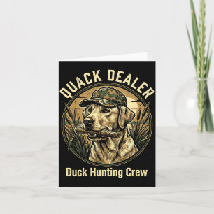 Quack Er Lustiger Entenjagd Labrador Retriever Hun Karte