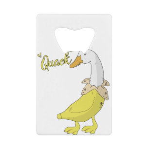 Quack Funny Banana Duck Strange Illustration Gesch Geldbeutel Flaschenöffner