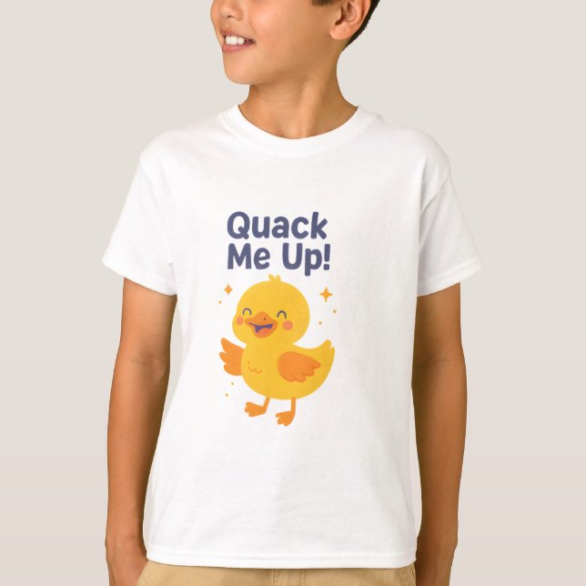 Quack Me Up - Funny Niedlich Duckling Design für K T-Shirt (Vorderseite)