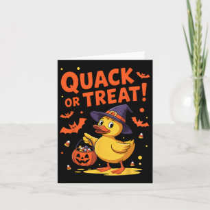 Quack oder Leckerei Funny Rubber Duck Duckie Hallo Karte