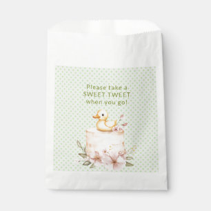 Quack! Quack! Sagt die Ente mit Gingham-Kontrollkä Geschenktütchen