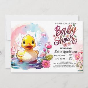Quack-tastic Baby Shower Joy Einladung