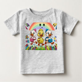 "Quacken in den Kindergarten!" - Niedlicher Entenp Baby T-shirt