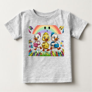 "Quacken in den Kindergarten!" - Niedlicher Entenp Baby T-shirt