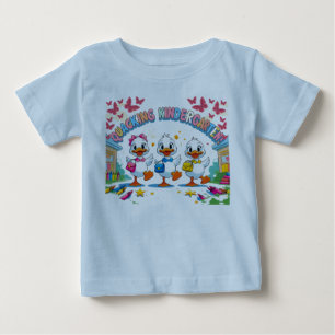 "Quackender Kindergarten – Süße Ente Zurück-in-die Baby T-shirt