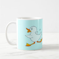 Quackers bleu clair canard mug
