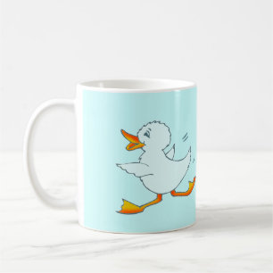 Quackers bleu clair canard mug