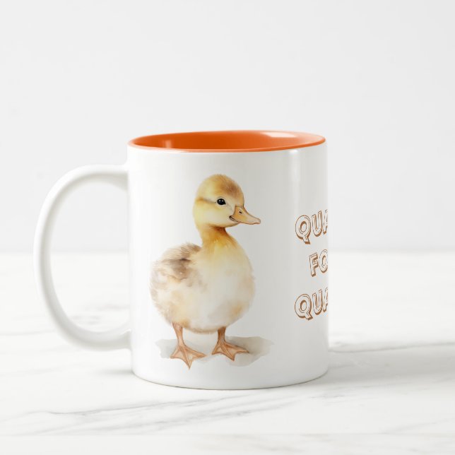 Quackers for my quackers zweifarbige tasse (Links)