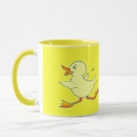 Quackers hellgelbe Ente Tasse