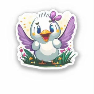 Quackin' Niedlich Aufkleber