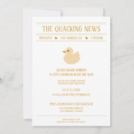Quacking News Enten-Baby-Shower-Einladung Einladung