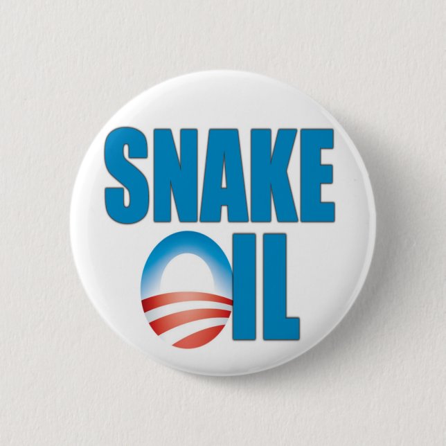 Quacksalberprodukt (Obama) Button (Vorderseite)