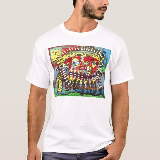 Quacksalberprodukt-Verkäufer T-Shirt (Vorderseite)