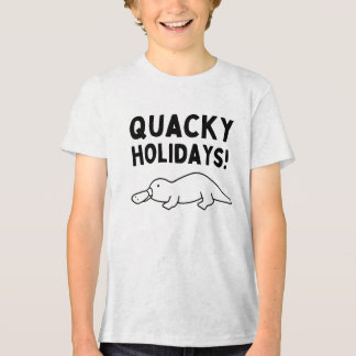 Quacky Holidays Platypus T - Shirt