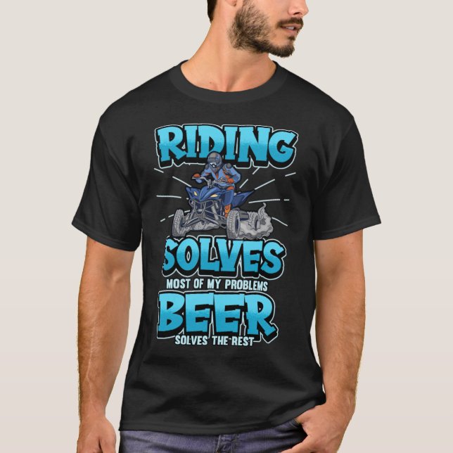 Quad atv Biker Offroad Motorsport lustig T-Shirt (Vorderseite)