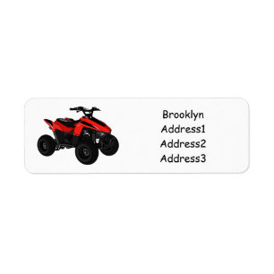 Quad atv Cartoon Illustration