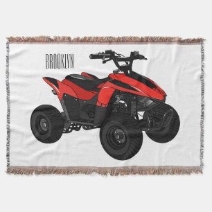 Quad atv Cartoon Illustration Decke