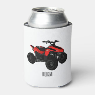 Quad atv Cartoon Illustration Dosenkühler