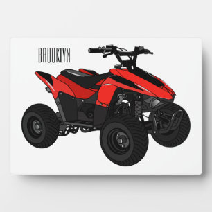 Quad atv Cartoon Illustration Fotoplatte