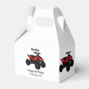 Quad atv Cartoon Illustration Geschenkschachtel