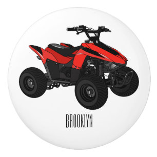 Quad atv Cartoon Illustration Keramikknauf