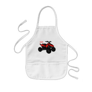 Quad atv Cartoon Illustration Kinderschürze
