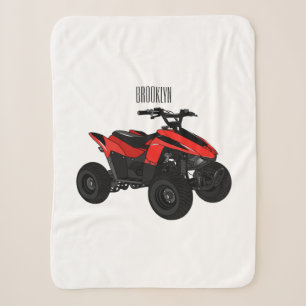 Quad atv Cartoon Illustration Sherpadecke