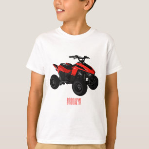 Quad ATV-Cartoon-Illustration T-Shirt