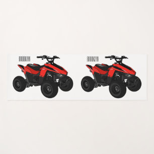 Quad atv Cartoon Illustration Yogamatte