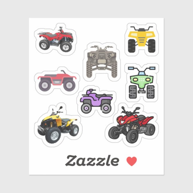 Quad Bike Stickers Aufkleber (Blatt)