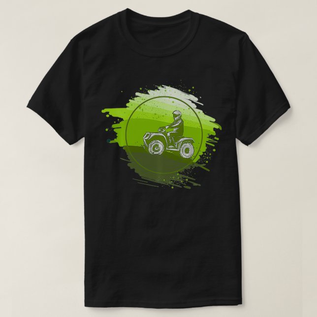 Quad Biker Gift ATV Four Wheeler Quad Bike Pullove T-Shirt (Design vorne)