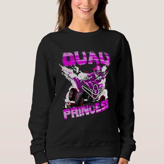 Quad Princess ATV 4 Wheeler Quad Offroad MX Gi Sweatshirt (Vorderseite)