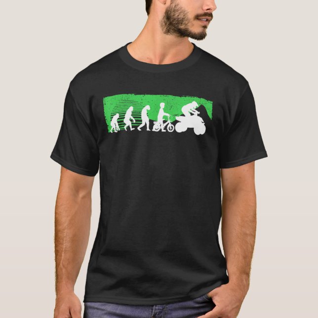 Quad Retro Quad Riding Vier-Rad ATV für Jungen T-Shirt (Vorderseite)