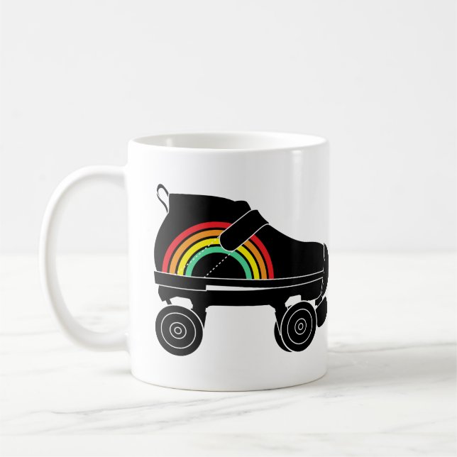 Quad Skate Regenbogen Kaffeetasse (Links)