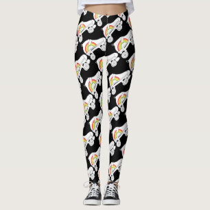 Quad Skate Regenbogen Leggings