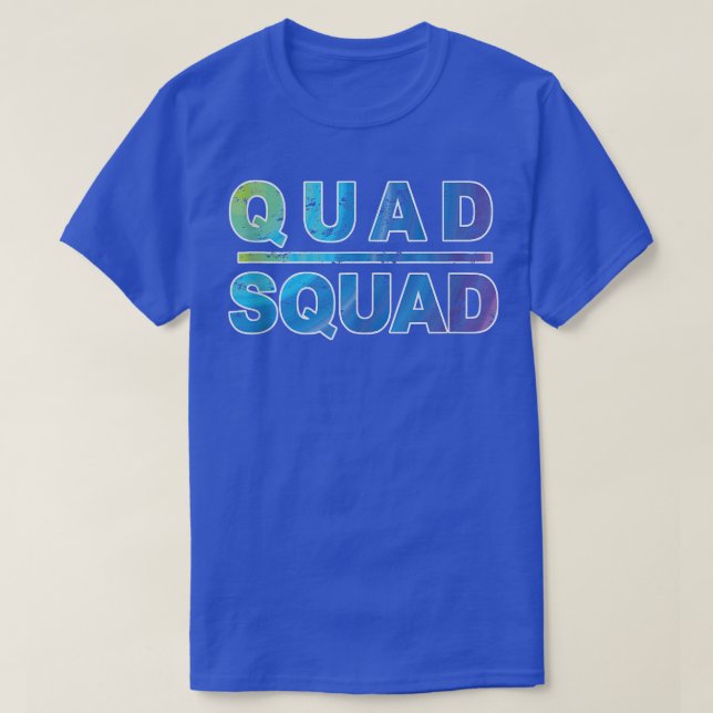 Quad Squad, Workout Motivation  T-Shirt (Design vorne)