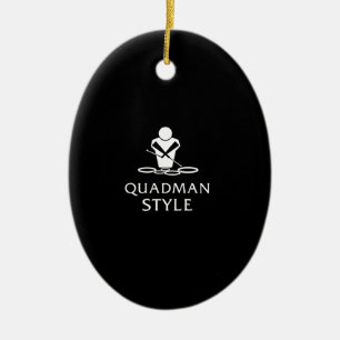 QUADMAN-STIL KERAMIKORNAMENT