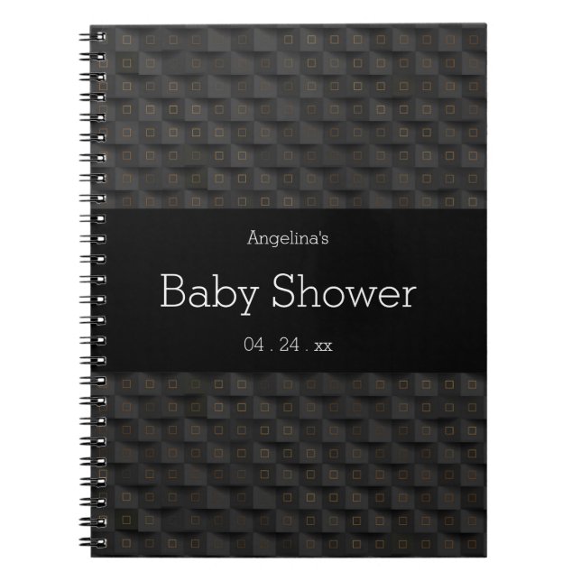 Quadrat 3D-Musterliste Notizblock (Vorderseite)