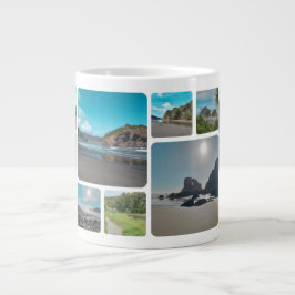 Quadrat-Bildkollektion abgerundete Ecke Jumbo-Tasse