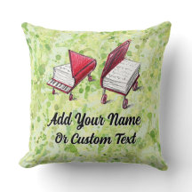 Quadrat Bucht-Piano Design Limon Creme Painterly