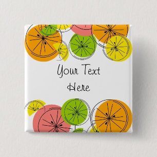 Quadrat der Citrus-Schaltfläche Button