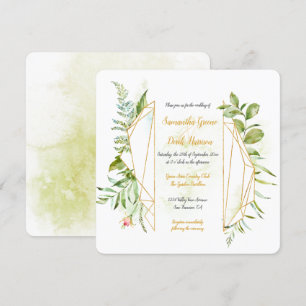 Quadrat der geometrischen Kristalle Einladung