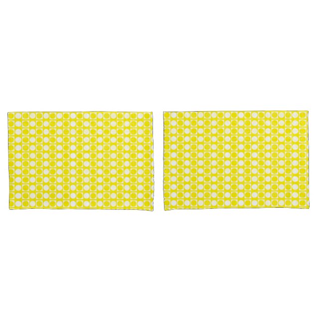 Quadrat-Dot-Benutzerdefiniertes Muster Kissenbezug (Vorderseite-Set)