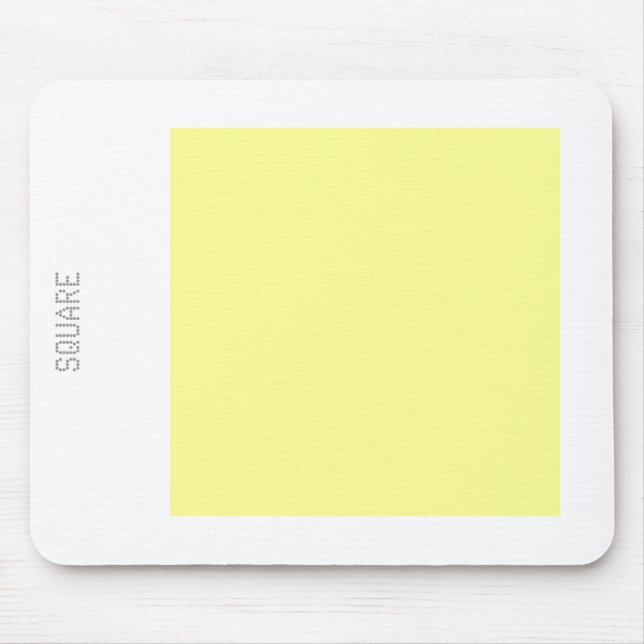 Quadrat: gelb und weiß mousepad (Vorne)