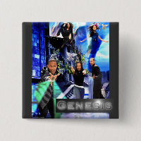 QUADRAT-"Genese-" Knopf - Jordaniens Logo