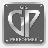 Quadrat-GP-Aufkleber mit Silber-Logo