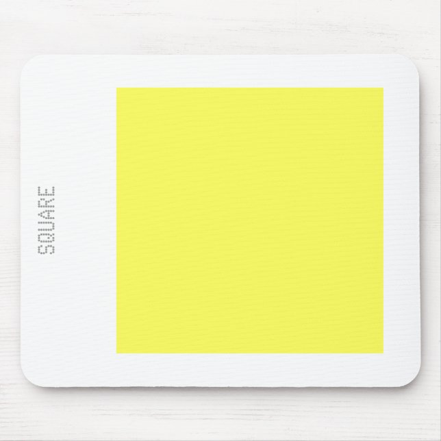 Quadrat - hellgelb und weiß mousepad (Vorne)