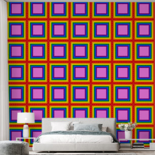 Quadrat im Rahmen + Hintergrundfarbe 5 Tapete