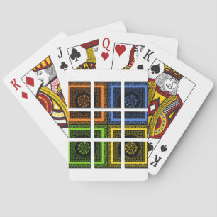 Quadrat in einem Kästchen Spielkarten
